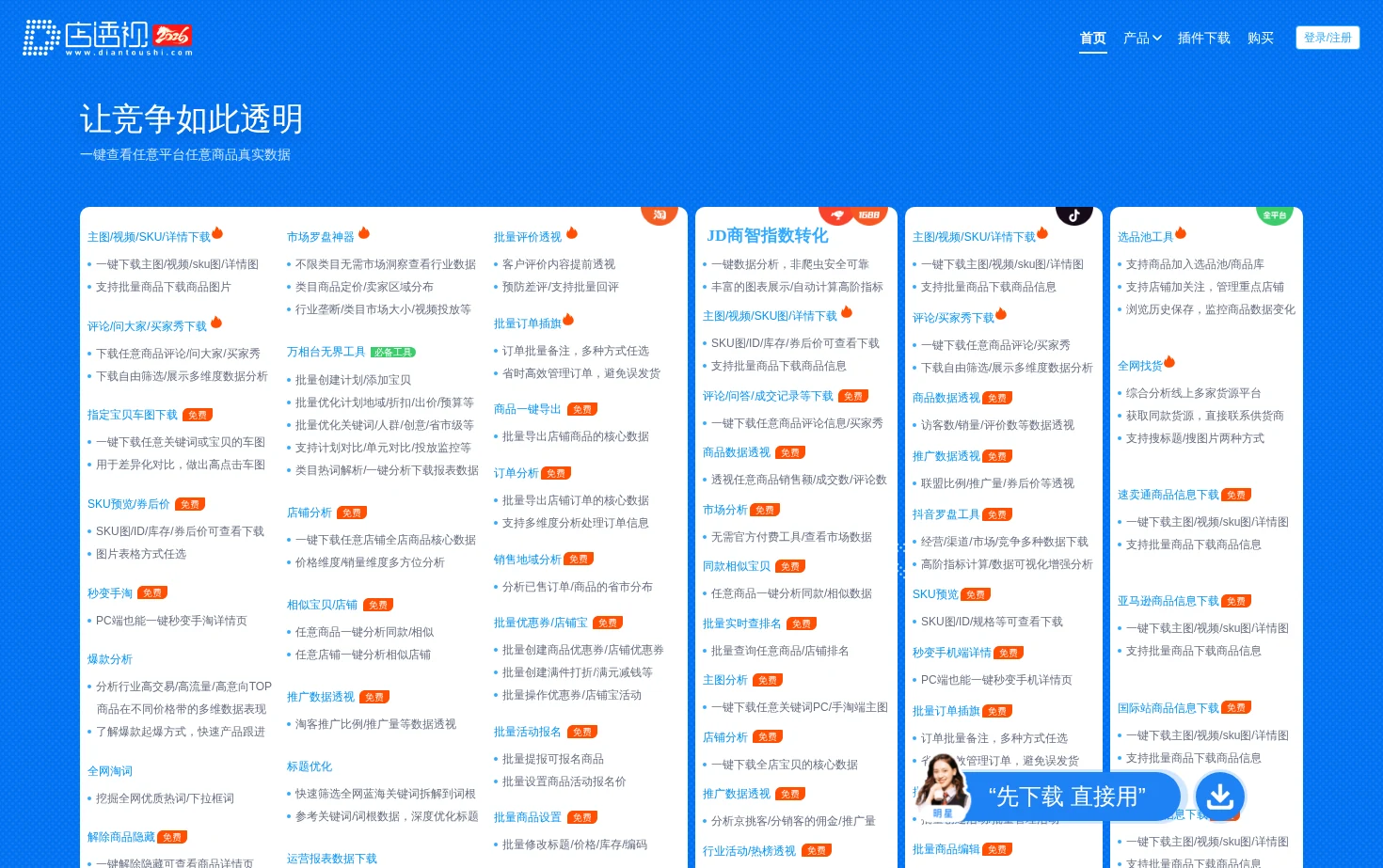 店透视 页面快照